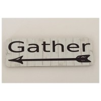 Gather Kitchen Dinning Indoor or Outdoor Sign Rustic Wall Plaque Chic Country    292039706054